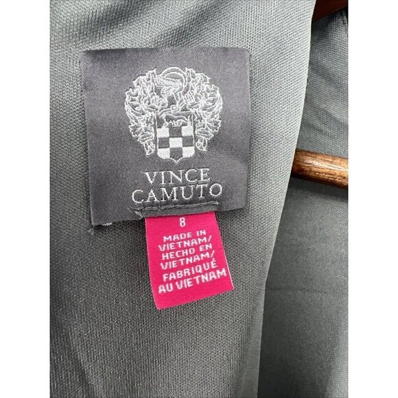 Vince Camuto Womens Size 8 Gray Sequin Long Sleeve Sheath Cocktail Dress New - Picture 9 of 13
